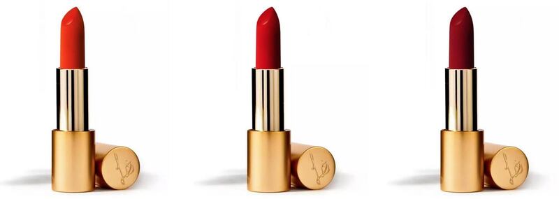 Lisa Eldridge lipsticks: Velvet Morning, Velvet Ribbon and Velvet Jazz