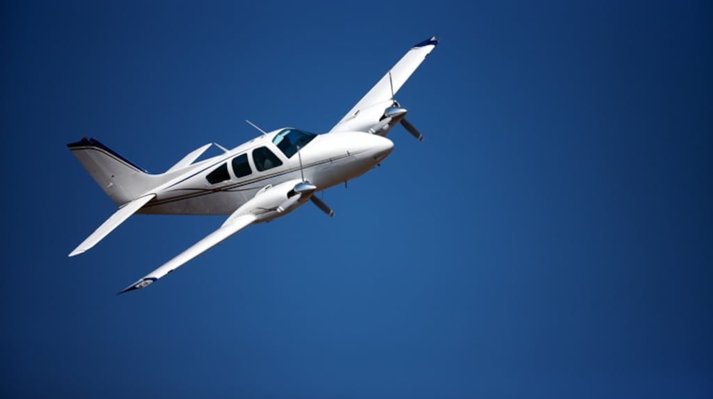 A witness said they heard a loud noise and saw an aircraft on fire. Stock photograph: Getty Images