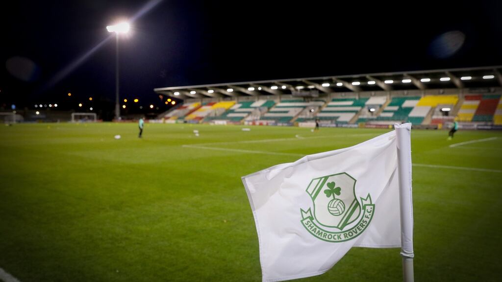 Shamrock Rovers have announced that the club’s football management and staff have agreed to take a temporary 25 per cent pay cut. Photograph: Oisín Keniry/Inpho