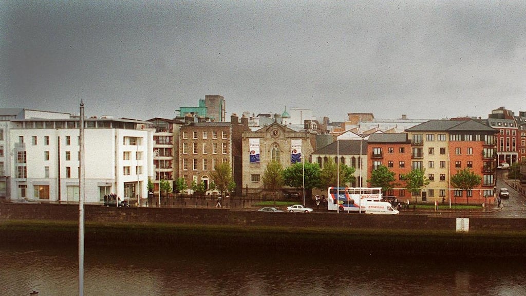 Essex Quay and Wood Quay on the River Liffey. Photograph: Cyril Byrne/The Irish Times