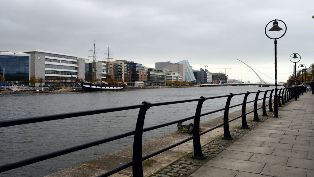 A view of the Spencer Dock project in Dublin. Photograph: Dara Mac Donaill