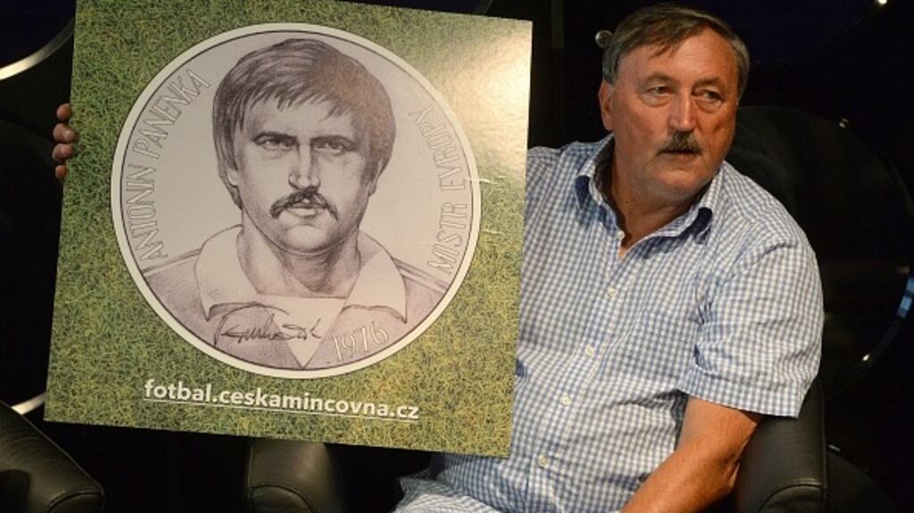 Antonin Panenka’s penalty gave Czechoslovakia victory over West Germany in Euro 1976. Photograph: Getty