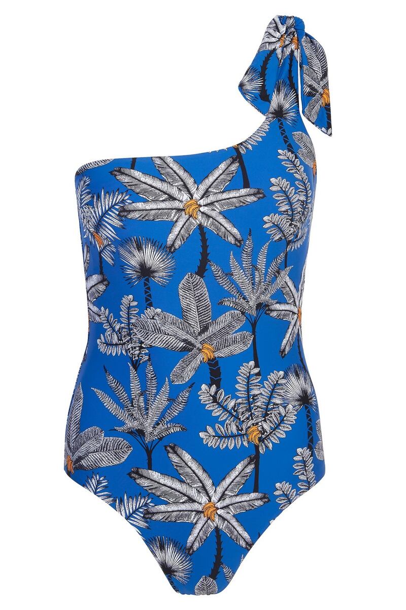One-shoulder swimsuit, €40, Next