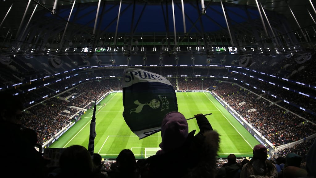 Fans watching the FA Women’s Super League match between Spurs and Arsenal at Tottenham Hotspur Stadium on November 17th, 2019 in London. Photograph: Kate McShane/Getty Images