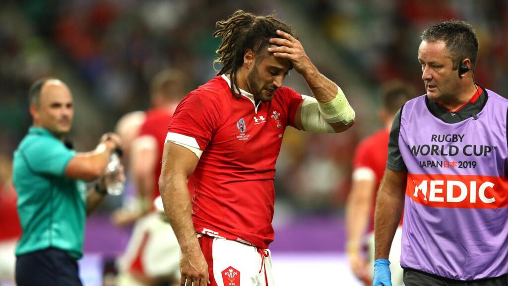 Josh Navidi will miss the rest of the Rugby World Cup with a hamstring injury. Photograph: Michael Steele/Getty