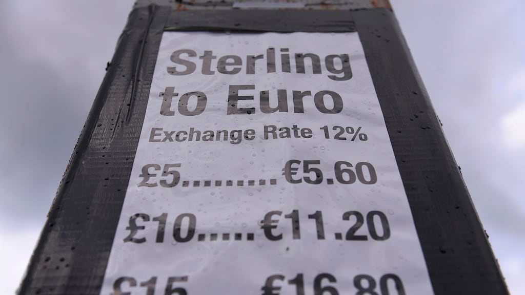 Forecasters believe the 20 per cent drop in sterling since the Brexit vote will push inflation sharply higher in the coming months. Photograph: Clodagh Kilcoyne/Reuters
