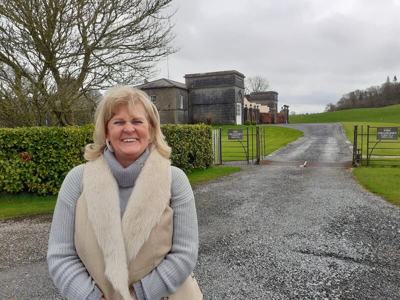 Emily Naper outside Loughcrew House.