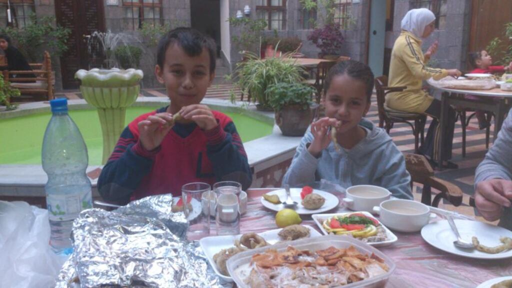 Once a favourite haunt of tourists and archaeologists the Sultan hotel in Damascus is now a refuge for the homeless and for Syrians coming from outside Damascus to get official documents and medical care.