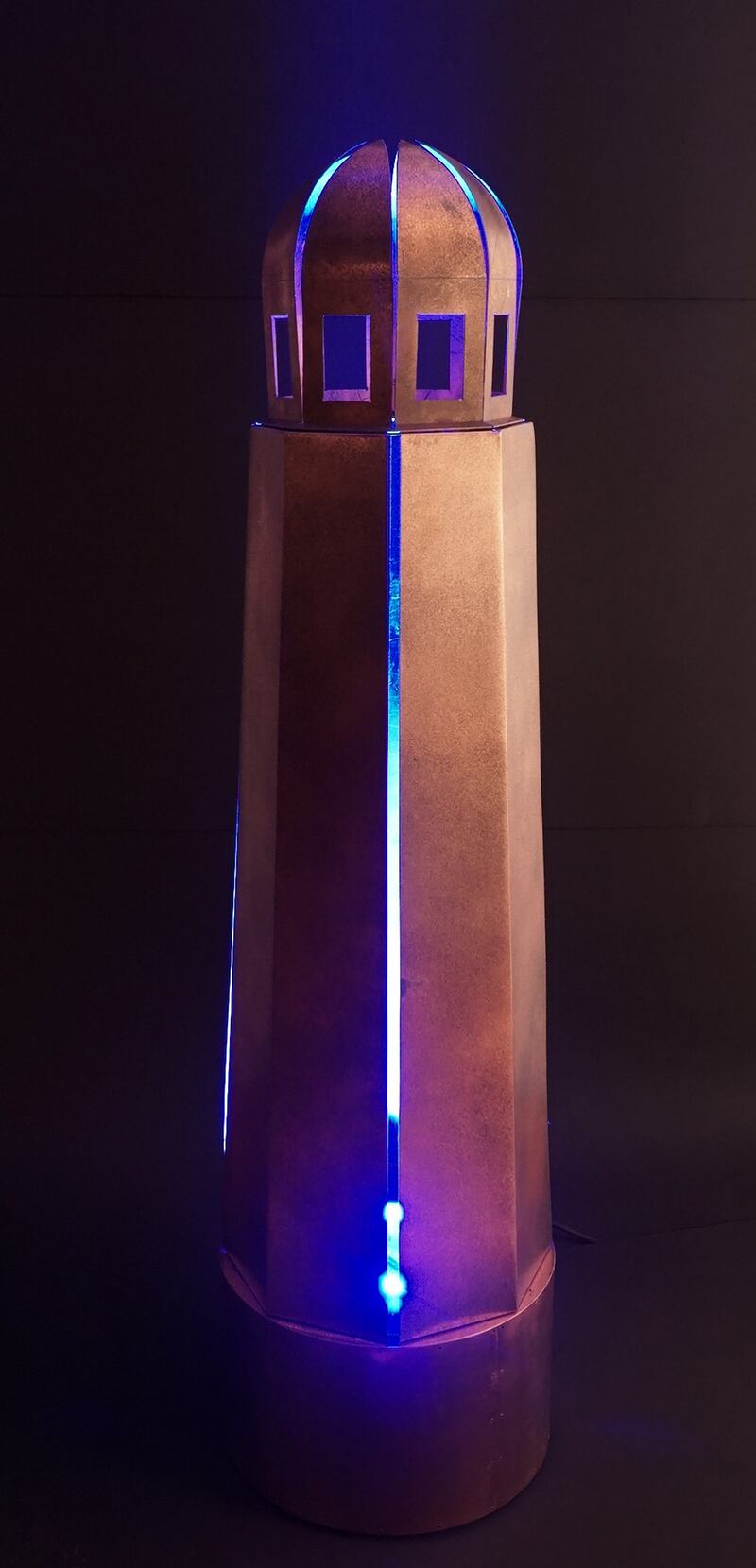 Robert Russell, Beacon, etched copper at the Olivier Cornet Gallery