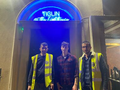 Nacer Younsi and Mohand Ouamar volunteer at The Lighthouse soup kitchen for the charity Tiglin