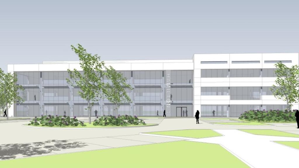 Computer-generated image of the new office complex at the National Technology Park outside Limerick