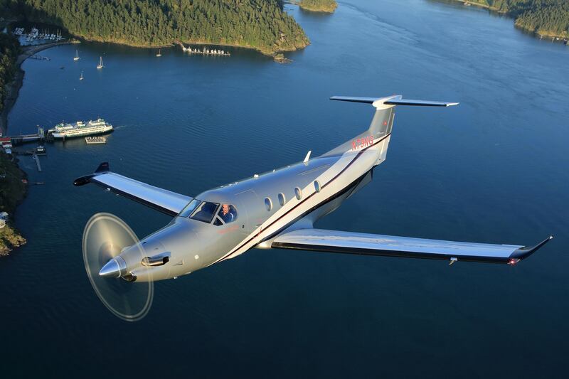 Pilatus: a PC-12, the type of aircraft bought by Jerry Kennelly and Ray Nolan