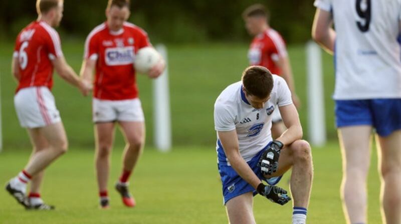 Waterford’s Tommy Prendergast after his side’s narrow Munster defeat to Cork. Photograph: Tommy Dickson/Inpho
