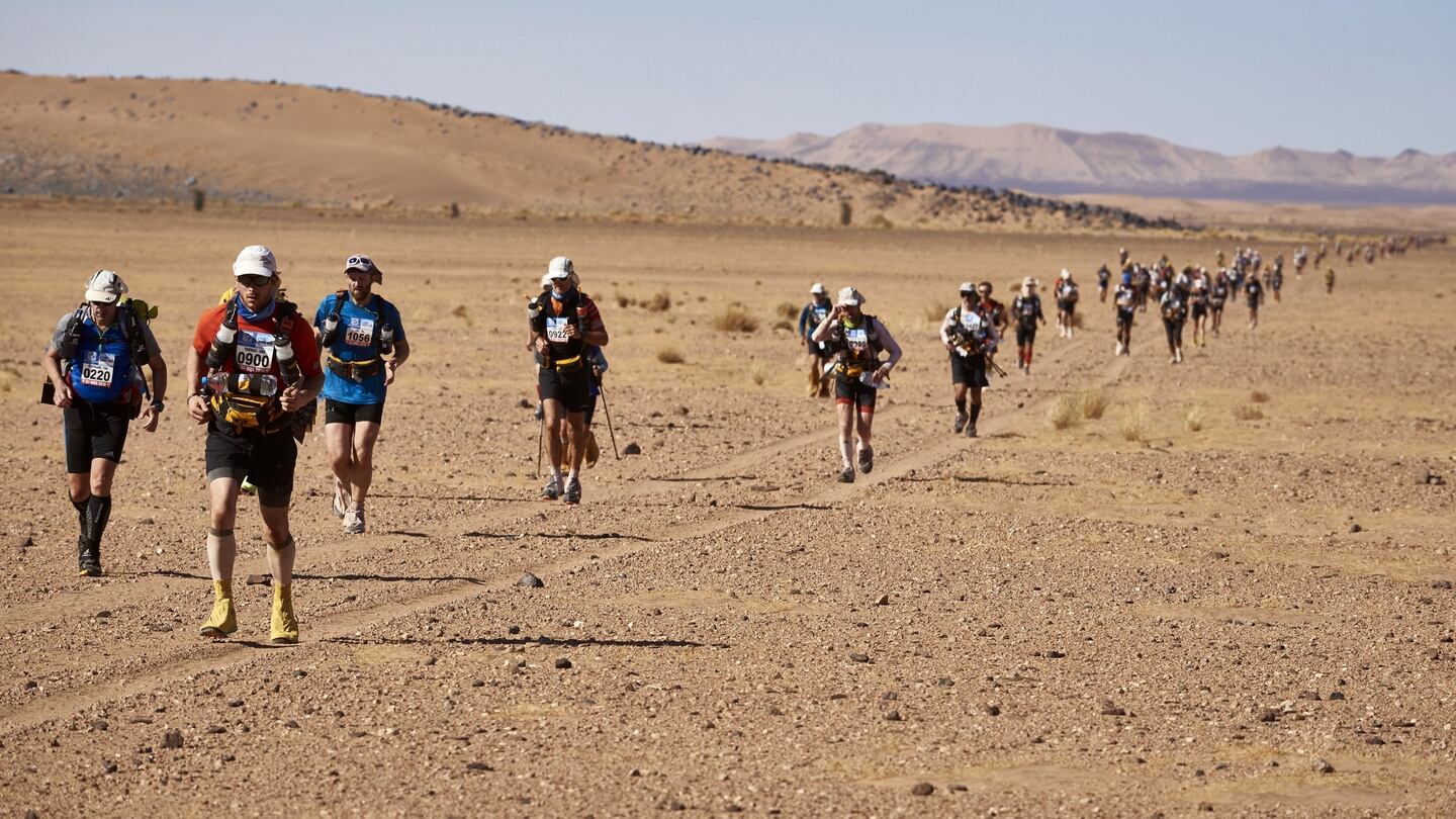 The Marathon des Sables in Morocco is known as the hardest race in the world. Photo: Getty Images