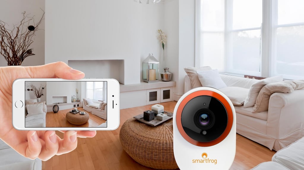 The Smartfrog hardware camera competes with the likes of Alphabet’s Nest Cam.