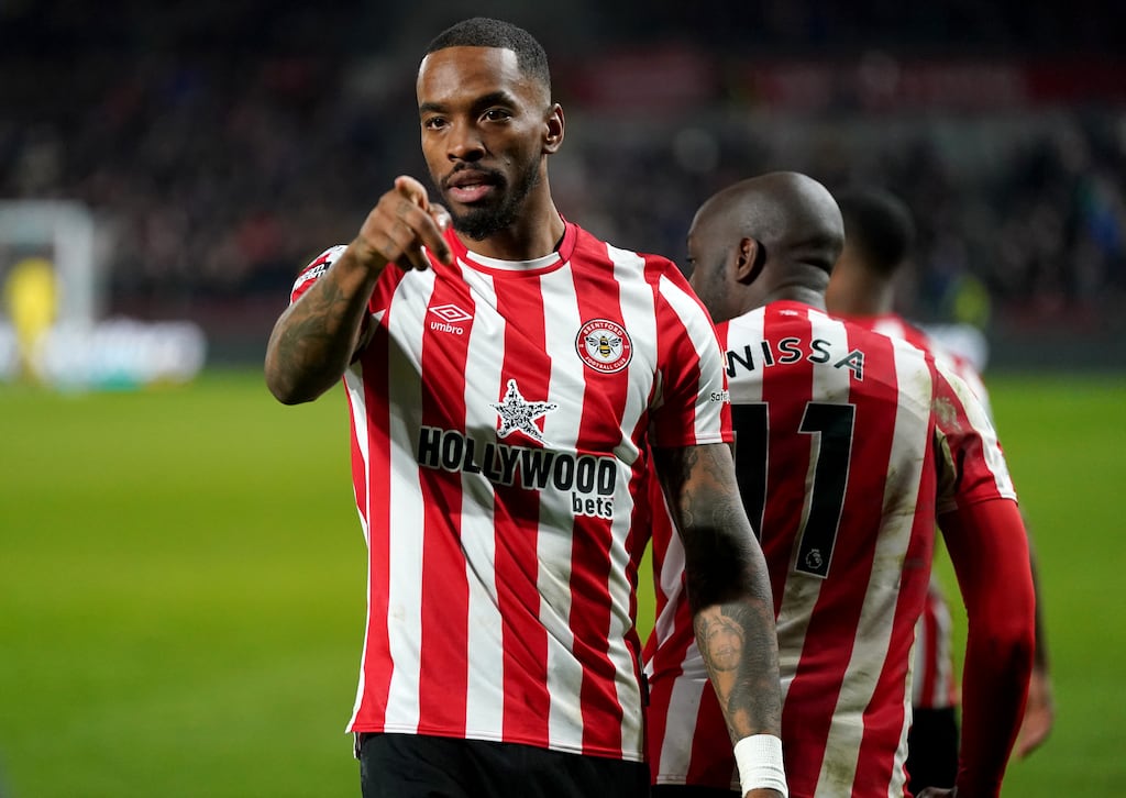 Brentford's Ivan Toney has scored 16 Premier League goals so far this season. Photograph: PA