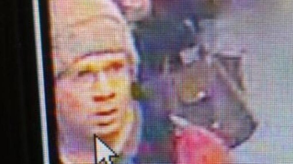 A handout picture provided by French police shows the suspect gunman taken from surveillance footage in Paris. Photograph: EPA