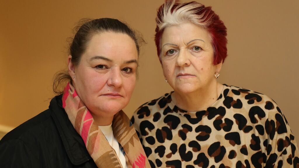 Terri Martin, Waterford and Mary Dalton, Dublin, members of Mesh Survivors Ireland. Photograph: Nick Bradshaw