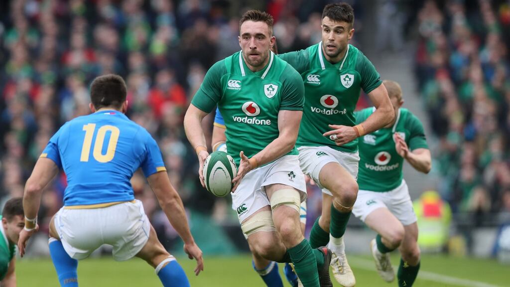 Ireland’s Jack Conan is hoping to take his place in Joe Schmidt’s squad for the Rugby World Cup. Photo: Brian Lawless/PA Images via Getty Images