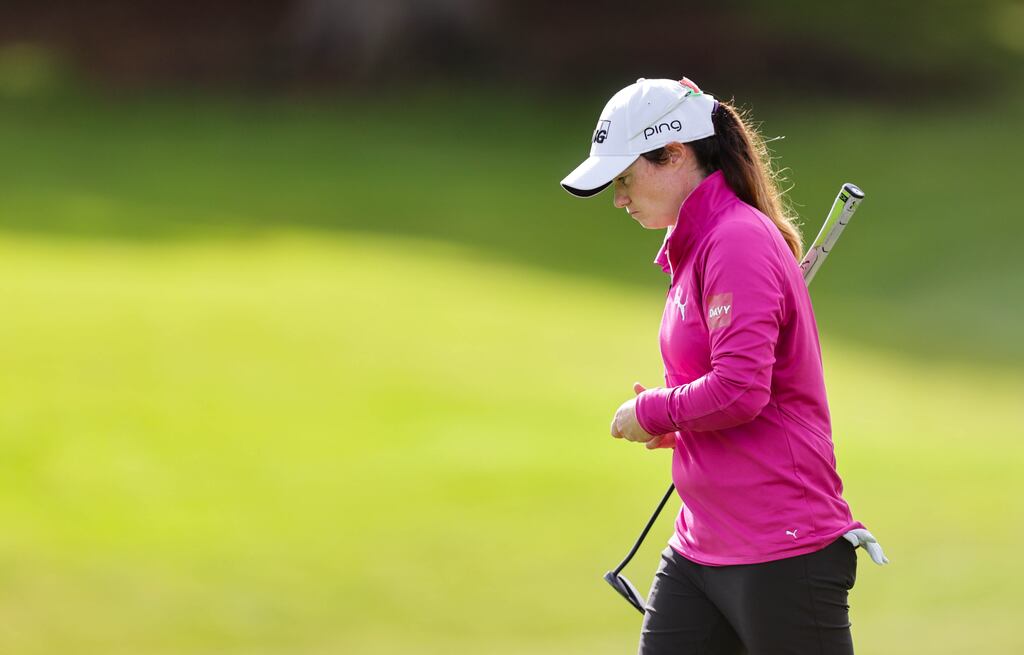 Leona Maguire of Ireland in action in Dromoland Castle. Photograph: Laszlo Geczo/Inpho