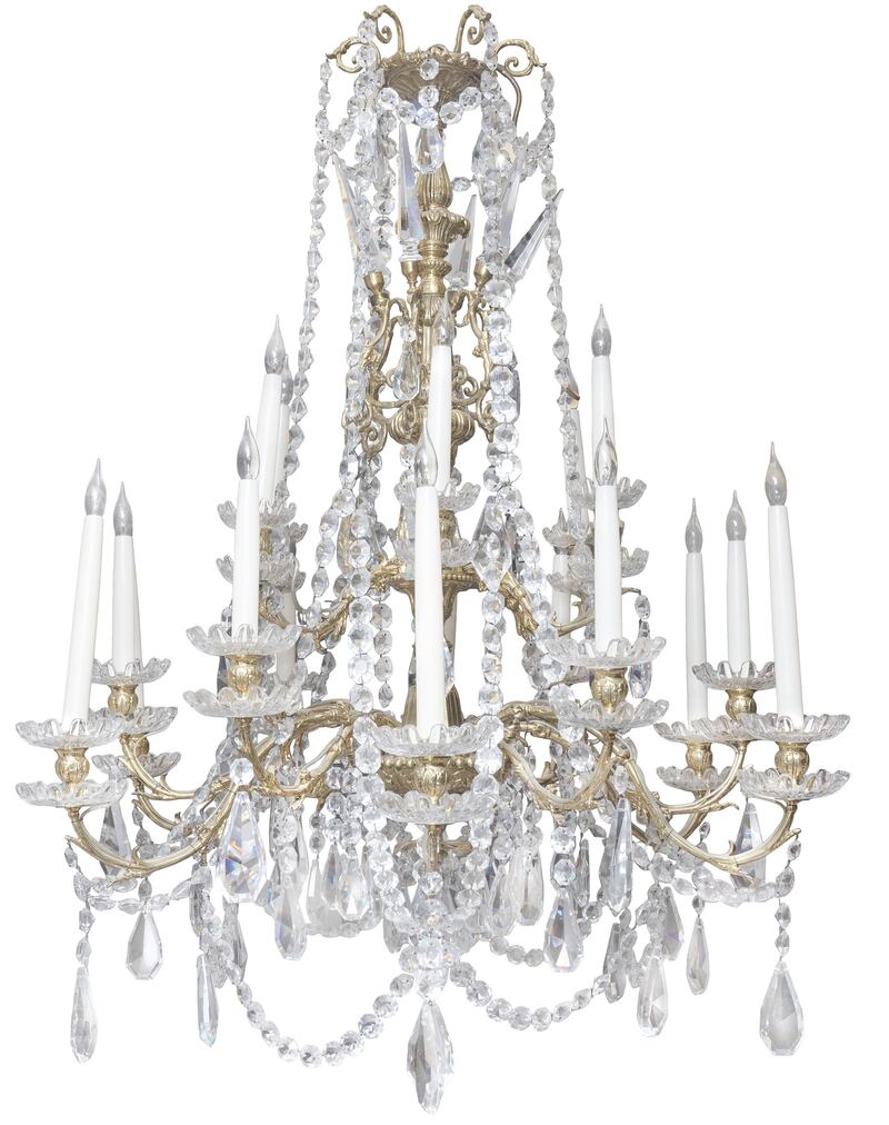 Victorian ormolu and crystal chandelier, €4,000-€5,000