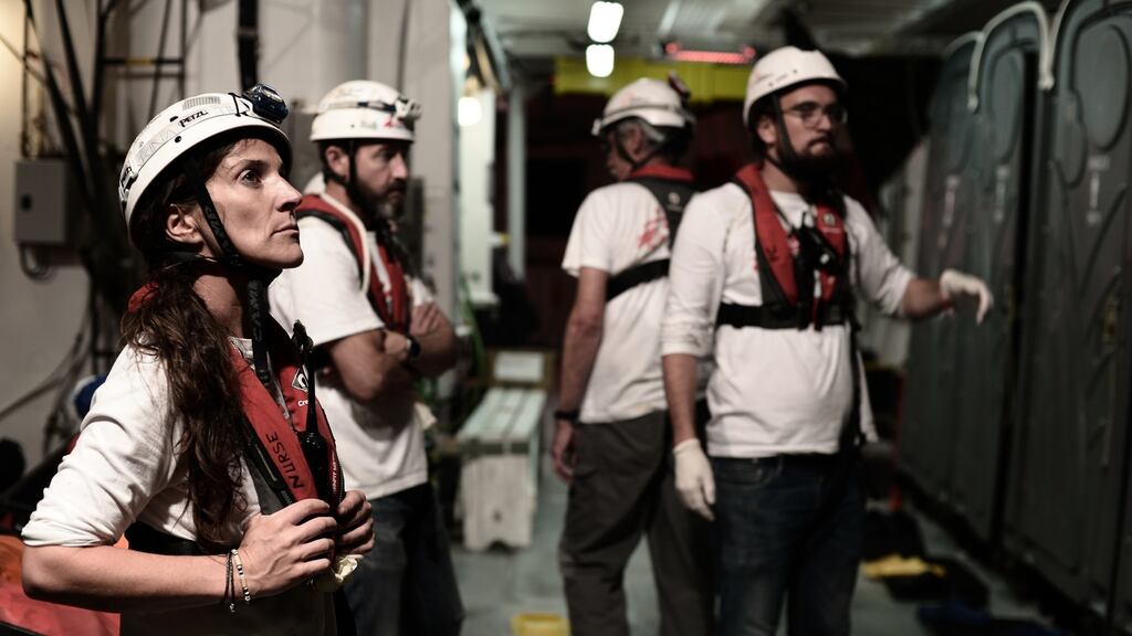 Cork-trained nurse Aoife Ní Mhurchú, one of the MSF volunteers rescuing migrants in the Mediterranean Sea. Photograph: MSF