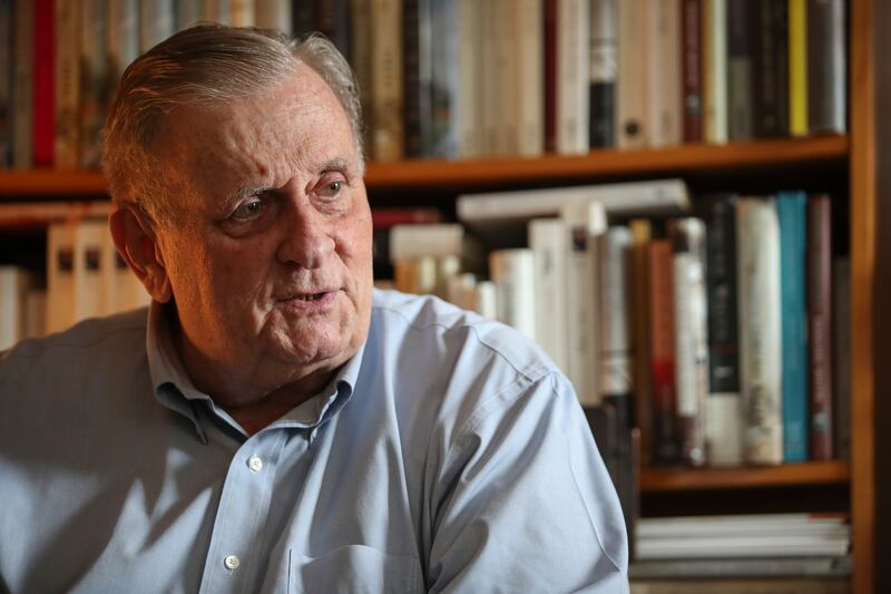Author Edmund White at his home in New York in 2019. Photograph: Mary Altaffer/AP