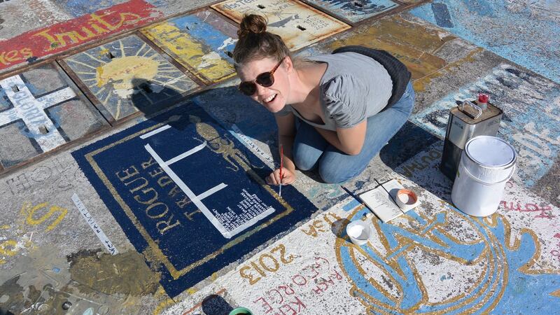 Sailor superstition advises boats to leave their mark on the pontoon in Horta to ensure a safe onward journey.