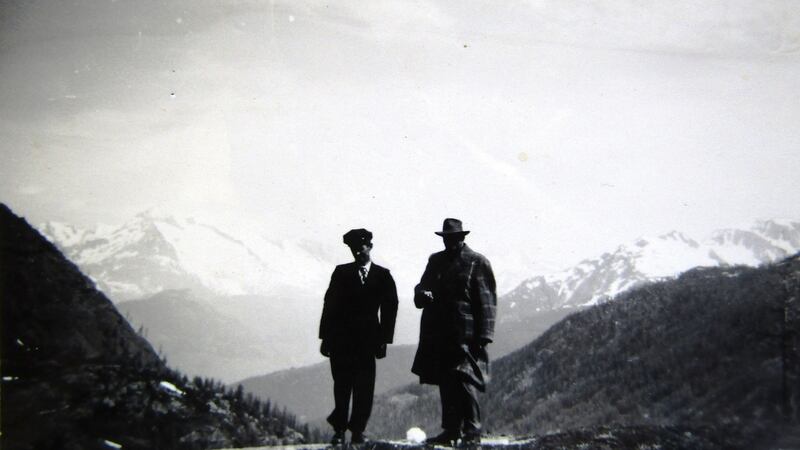 Charles Howard-Bury (wearing hat) during an expedition to Mount Everest