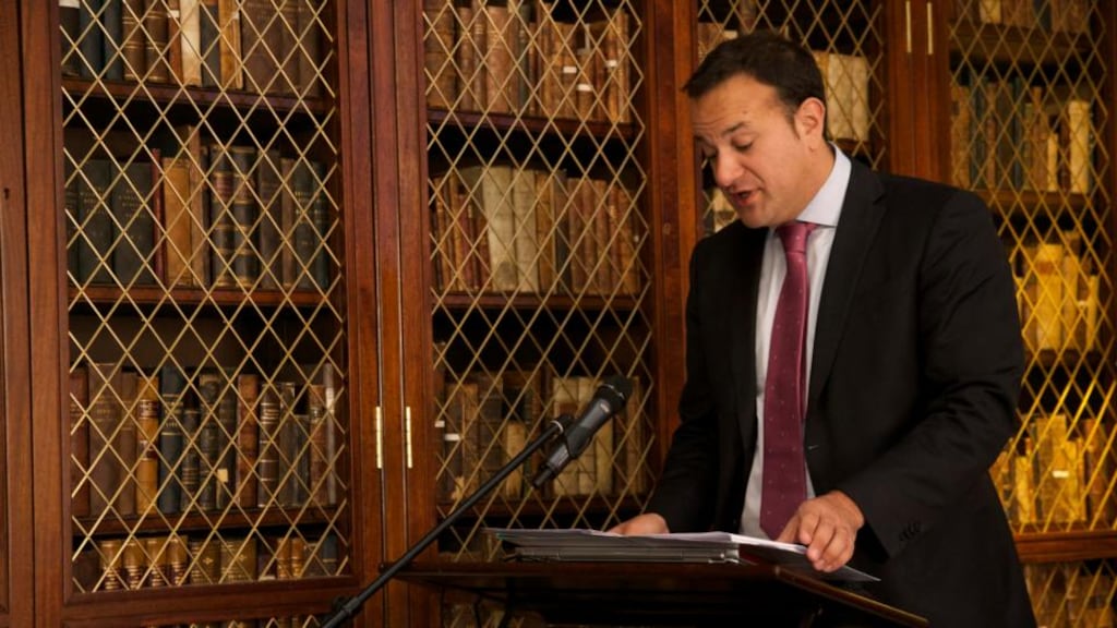 Minister of Health Leo Varadkar speaking at the Irish Patients Association’s launch of the Pact for Patient Safety. Photograph: Sara Freund/The Irish Times