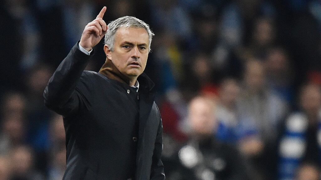 Jose Mourinho has praised Chelsea fans for their support of him during Wednesday night’s win over Dynamo Kyiv. Photograph: Reuters