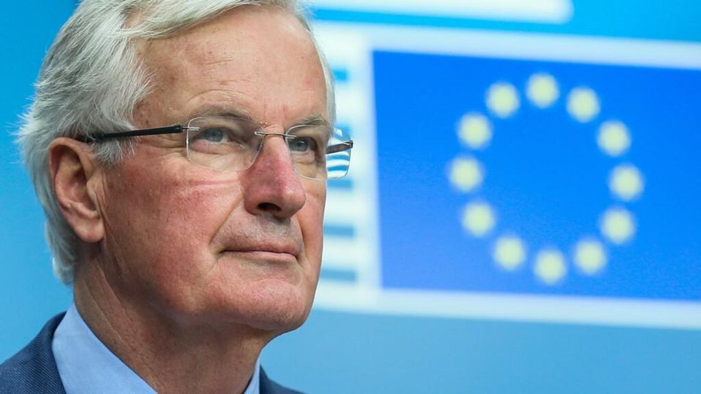 Brexit negotiator: the UK “is leaving the EU. That is its choice. There are consequences,” Michel Barnier said. Photograph: Stephanie Lecocq/EPA