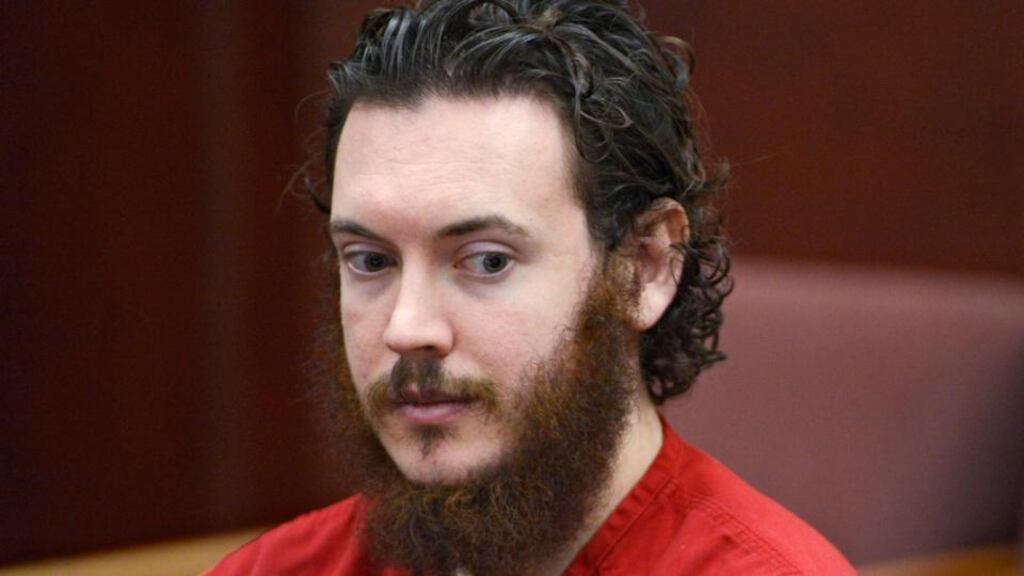 James Holmes: killed 12 people and wounded 70 in July 2012 during a shooting spree at a midnight screening of Batman film The Dark Knight Rises. Photograph: Andy Cross/Reuters