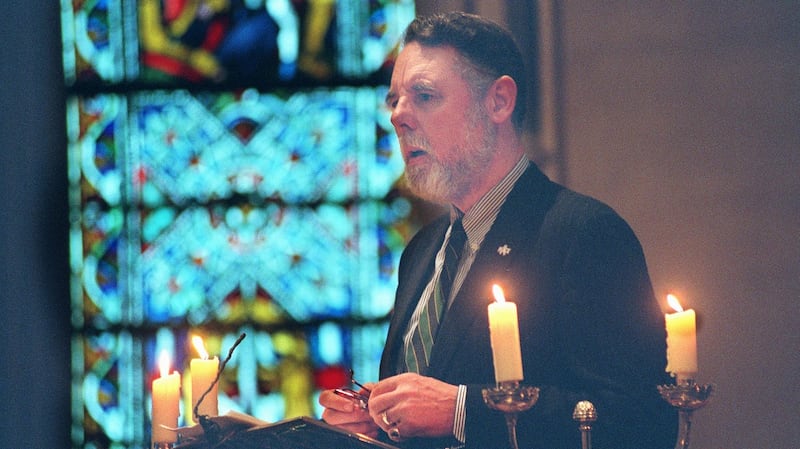Terry Waite at a service in Christ Church Cathedral, Dublin, in 1997. Photograph: Frank Miller