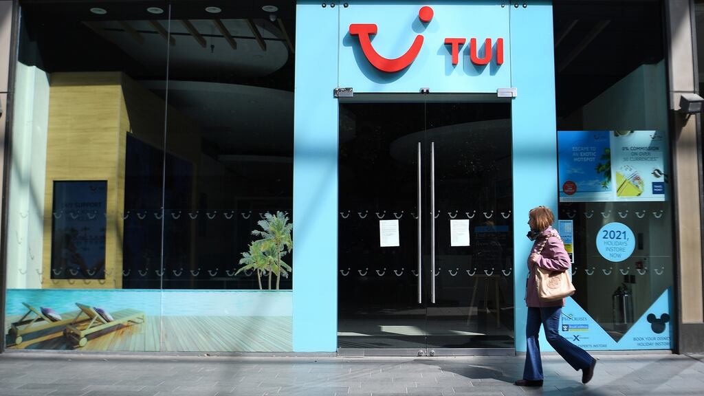 Tour operator Tui said all trips would be cancelled up to and including June 11th. Photograph: Andy Rain/EPA