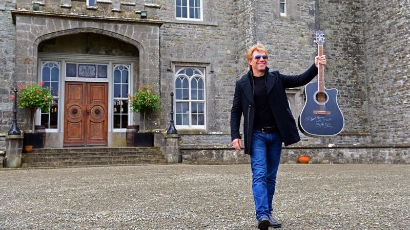 Jon Bon Jovi last year at the announcement of tomorrow’s concert at Slane. Photograph: Eric Luke/The Irish Times