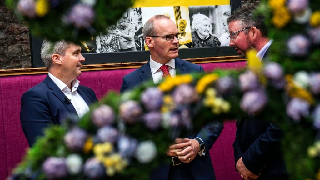 BlackBee executive director David O’Shea, Tánaiste Simon Coveney and Aperee chief executive Paul Kingston at the announcement of BlackBee’s €250 million investment fund.