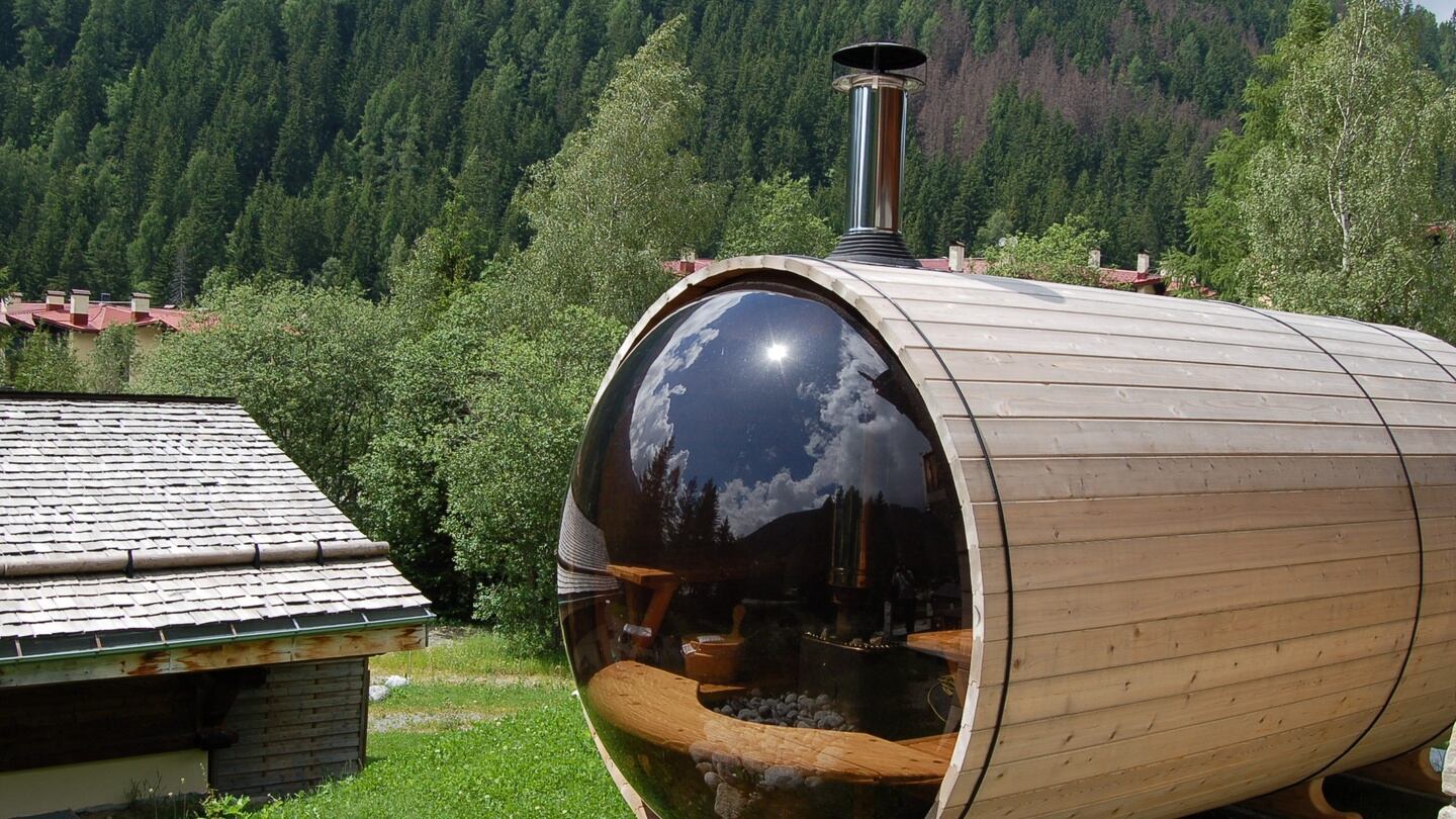 Pick of the piste:  Sauna at a chalet in Chamonix