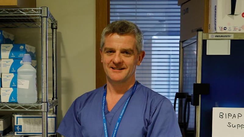 Paddy Mallon, consultant in Infectious Diseases in at St. Monicas ward on the Nutley Wing for Covid patients at St Vincents University Hospital. Photograph: Alan Betson