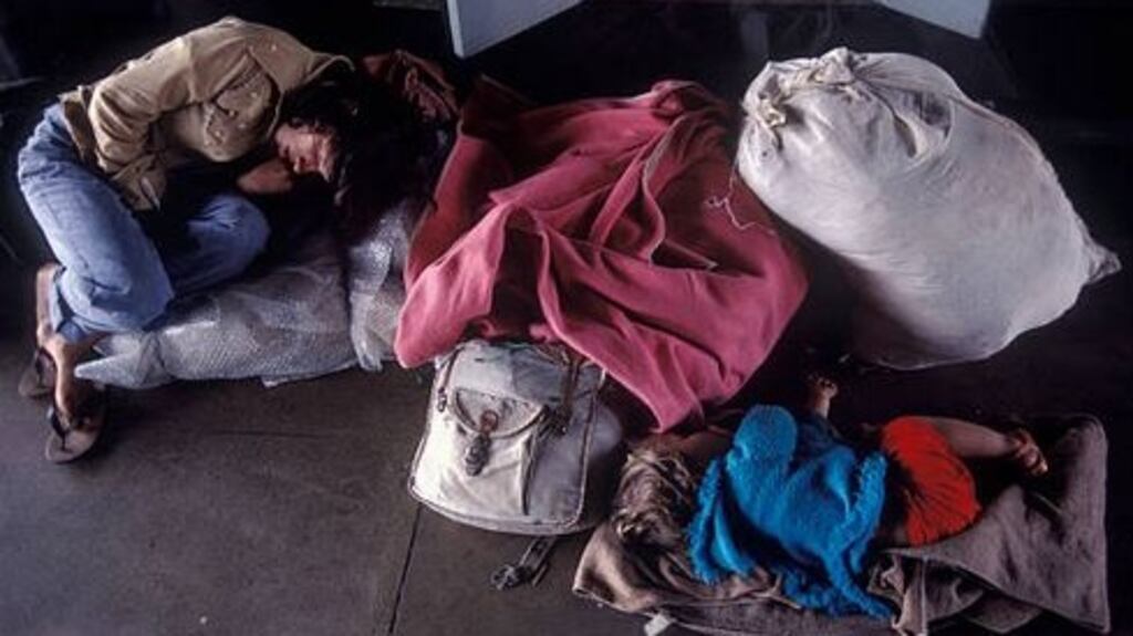 Families and children accounted for nearly half the total homeless population last year. Photograph: Getty Images
