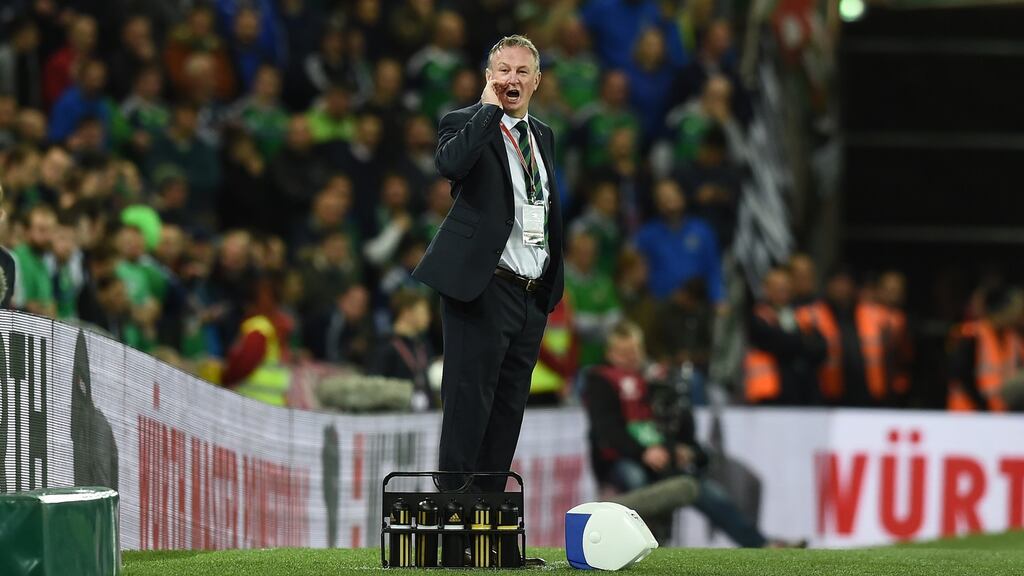 Michael O’Neill will guide Northern Ireland into a World Cup playoff. Photo: Charles McQuillan/Getty Images