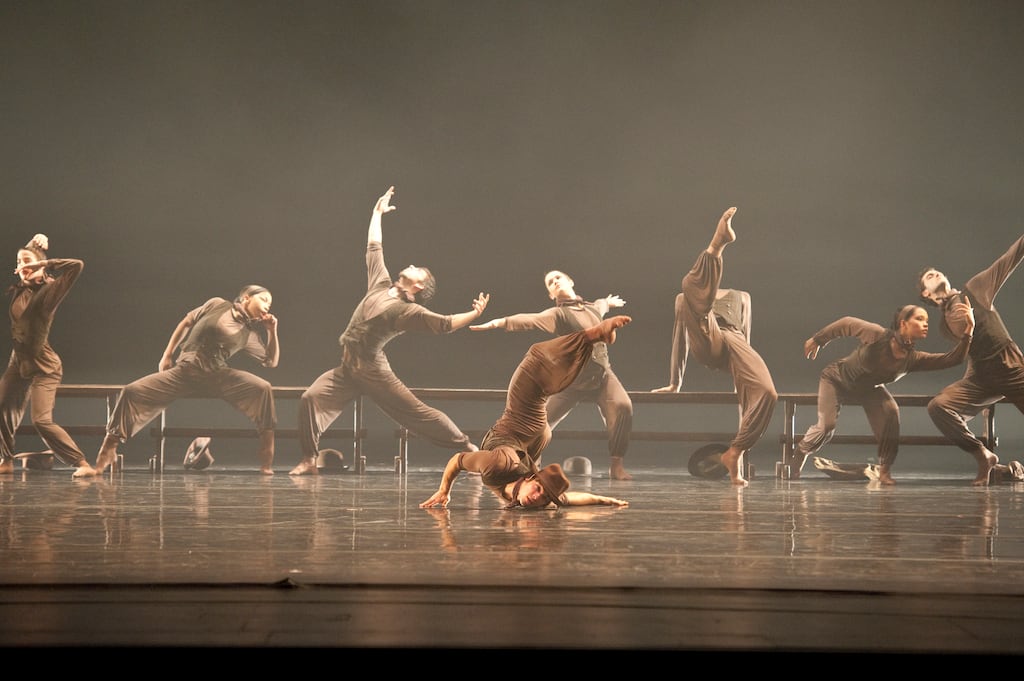 Bold Moves: Juilliard Dance’s class of 2010 in the world premiere of Happy Little Things, which Ballet Ireland is restaging. Photograph: Nan Melville, courtesy of the Juilliard Archives
