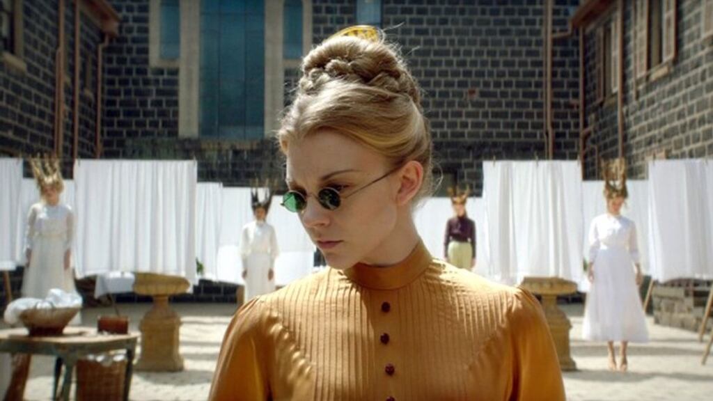 Natalie Dormer’s Mrs Appleyard has a sexy, contemporary air with John Lennon shades and a screw-you attitude