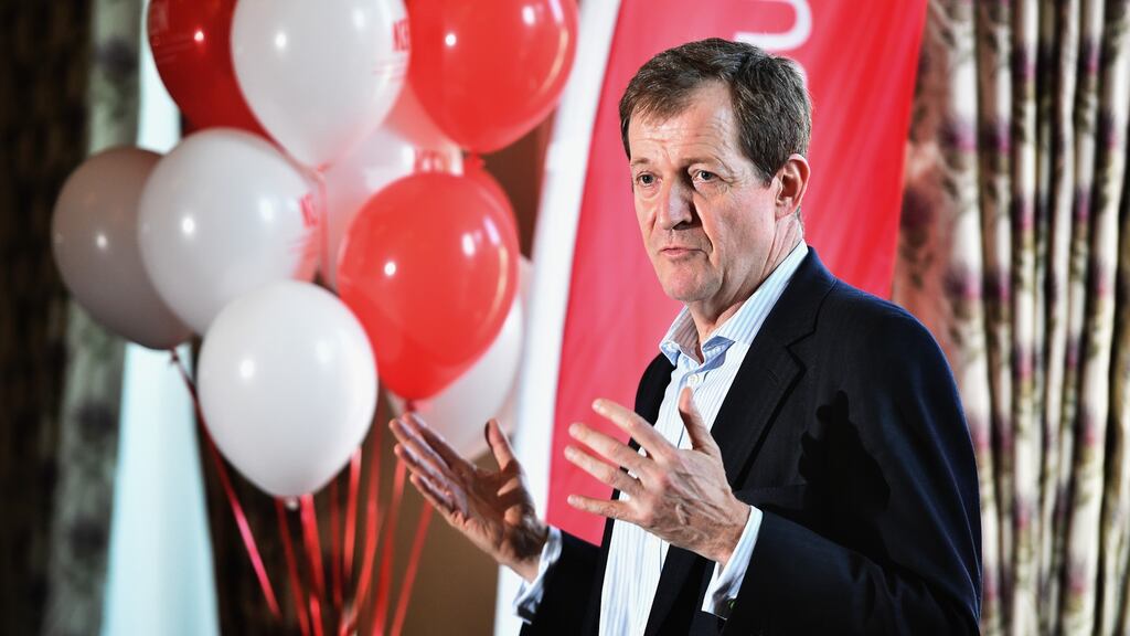 Alastair Campbell: “hard not to point out difference in the way anti-Semitism cases have been handled,” he said on YouTube. Photograph:  Jeff J Mitchell/Getty Images