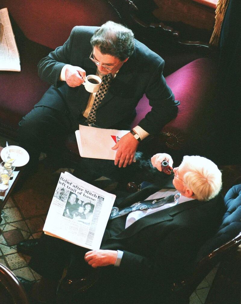 Seamus Mallon with John Hume in May 1998. Photograph: Bryan O’Brien