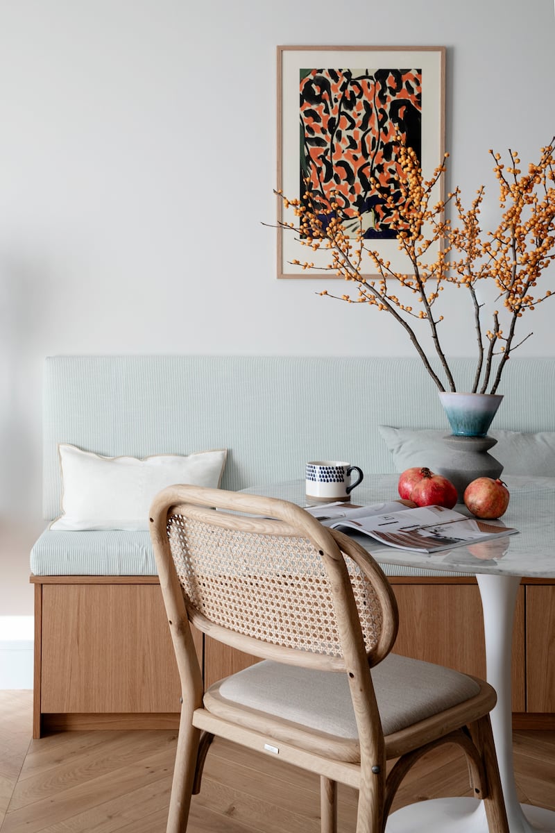 Bespoke dining space designed by Optimise Design. Photograph: Ruth Maria Murphy