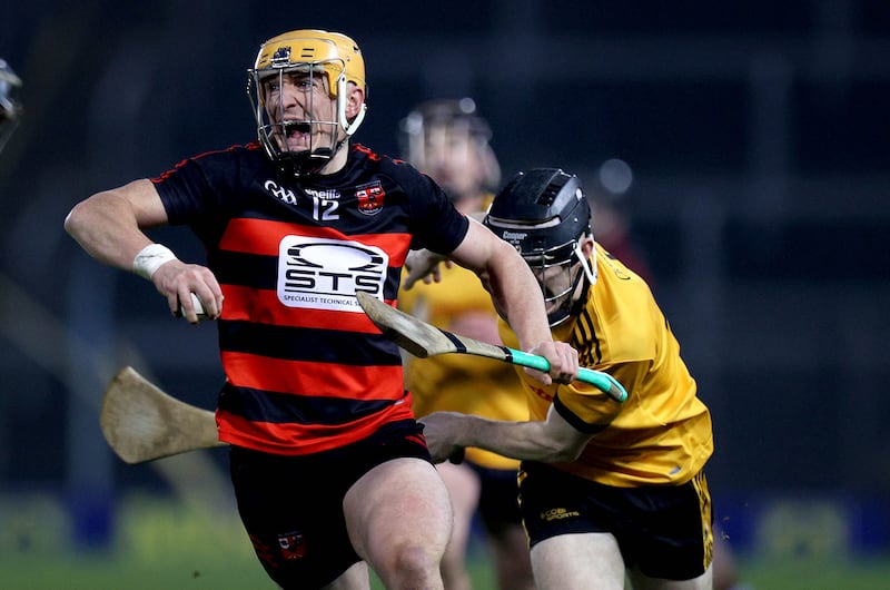 Ballygunner’s Peter Hogan during the 2023 Munster Senior Club Hurling final against Clonlara. Photograph: Ryan Byrne/Inpho