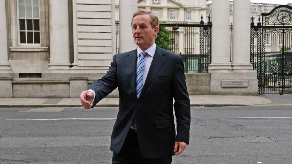 Taoiseach Enda Kenny who said today that the consequences for a member of FG who votes against the abortion legislation are “very clear from a party point of view”. Photograph: The Irish Times