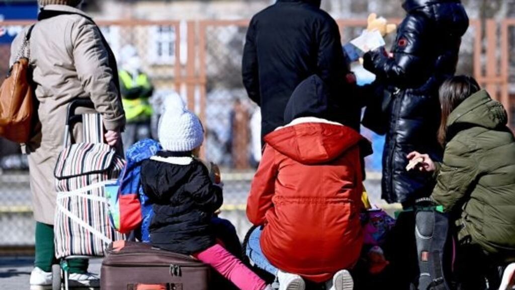 More than 110 Ukrainian refugees  have arrived at Ballon’s rest centre since April. Photograph: Darek Delmanowicz/EPA
