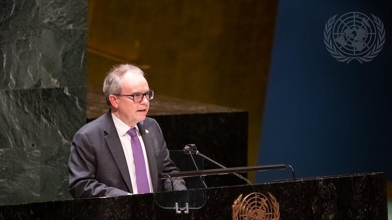 Jim Kelly was Ireland’s deputy permanent representative to the UN, and previously served as ambassador to Canada. Photograph: @irishmissionun/Twitter